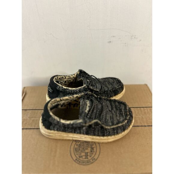 Hey dudes shoes Wally toddler 8 black gray - Picture 7 of 7